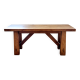 Banc vintage en bois, fabriqué artisanalement, style rustique