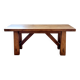 Banc vintage en bois, fabriqué artisanalement, style rustique