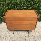 Vintage chest of drawers spindle feet