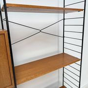 1960s vintage freestanding teak shelving system by WHB