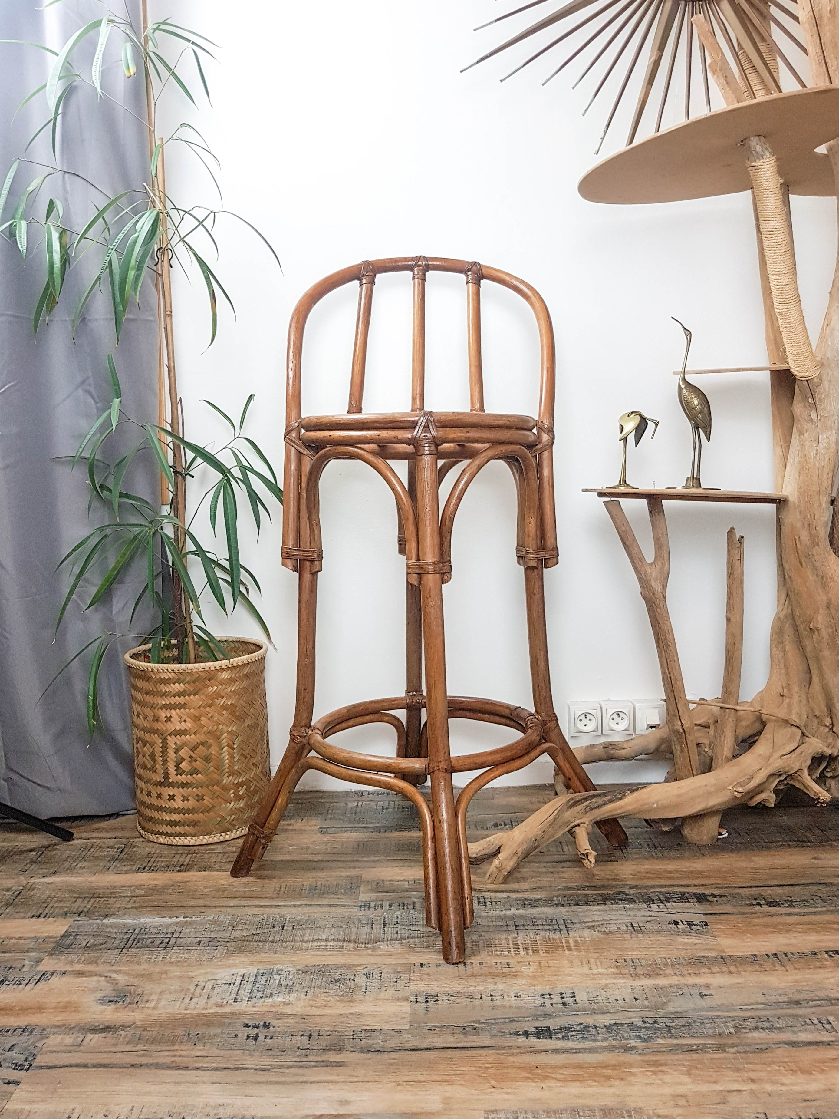 Wooden bistro set dime turned Thonet style