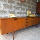 Enfilade scandinave vintage en teck, 1970