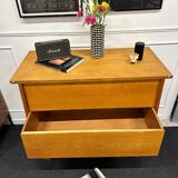 Compass feet chest of drawers