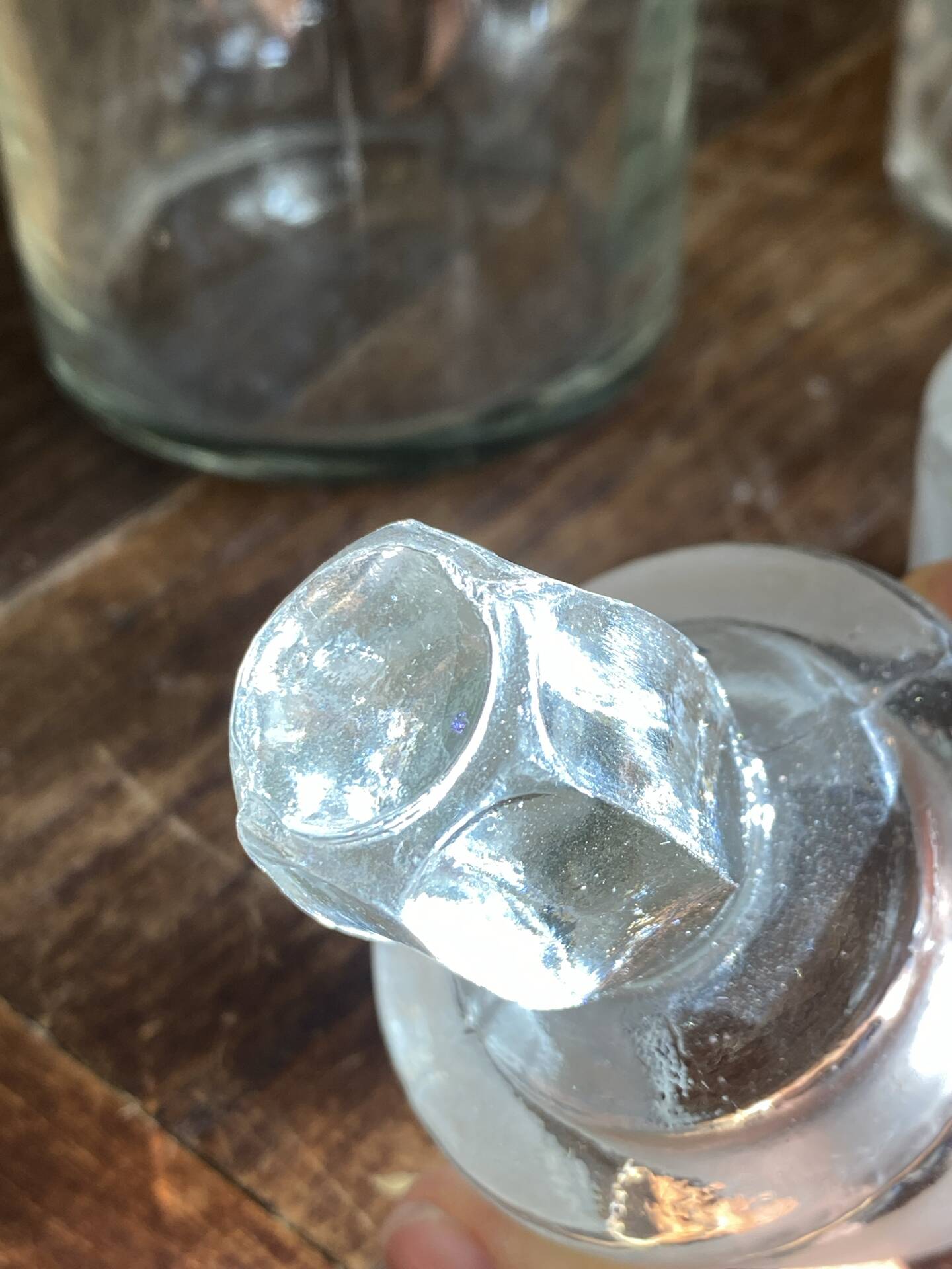 Bouteilles  en verre soufflé
