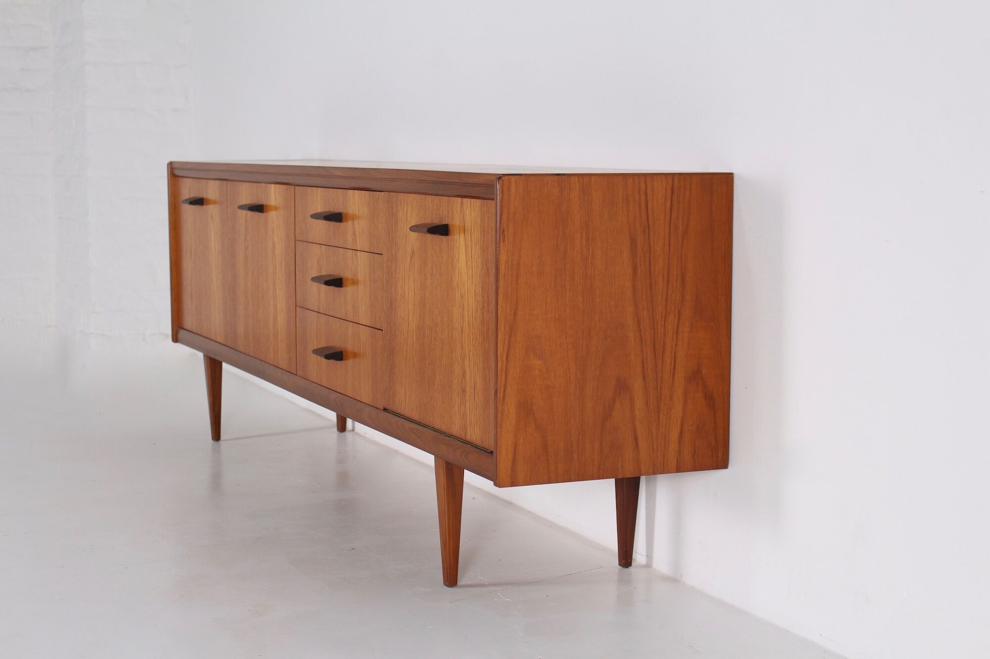 Scandinavian sideboard with solid rosewood handles