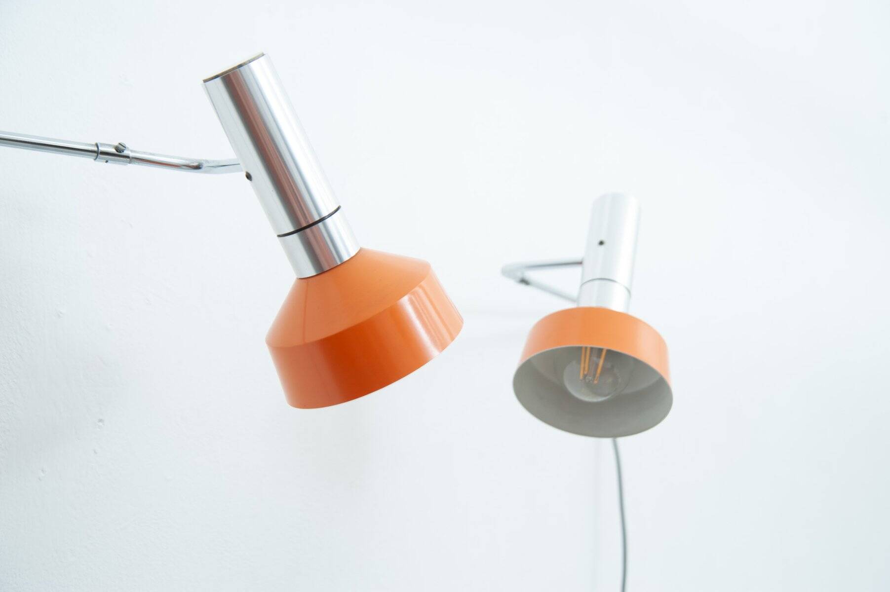 Set of 2x Minilux wall lamps by Rosemarie & Rico Baltensweiler, 1960s