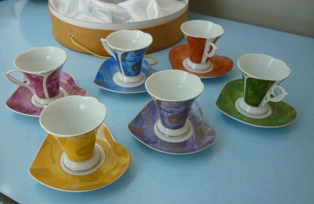 Coffee service in fine porcelain TEC France