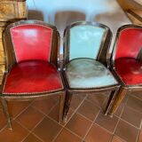 Set of 6 art deco dining chairs
