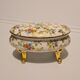 Limoges porcelain bonbonnière signed P & Cie Floral motif
