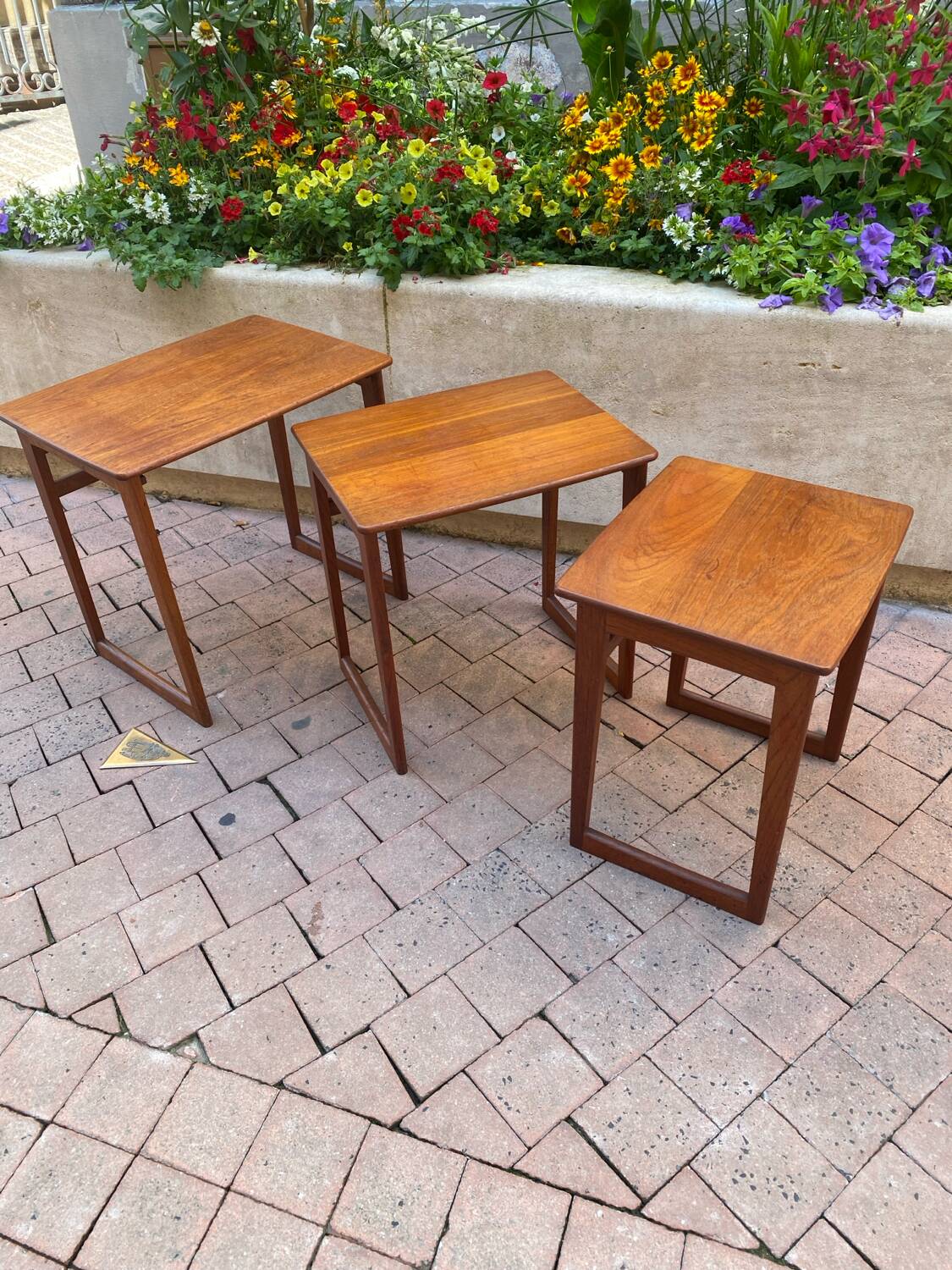 Table gigogne teck scandinave 1970