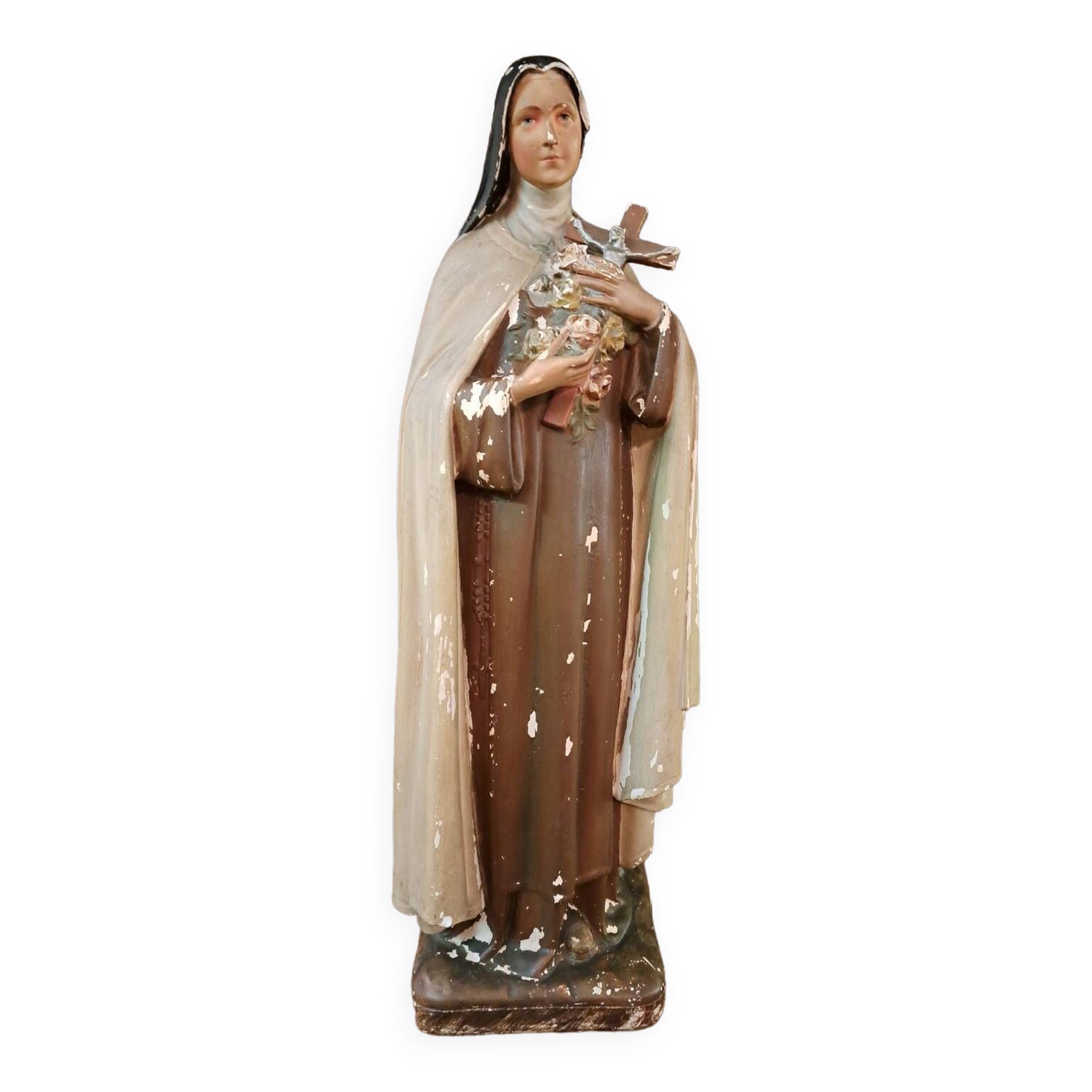 Statue of Saint Theresa signed M. Bernard