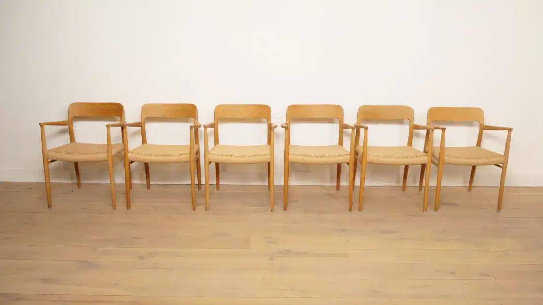 6 x Niels Otto Moller dining chairs | Model 56 | Oak | Restored