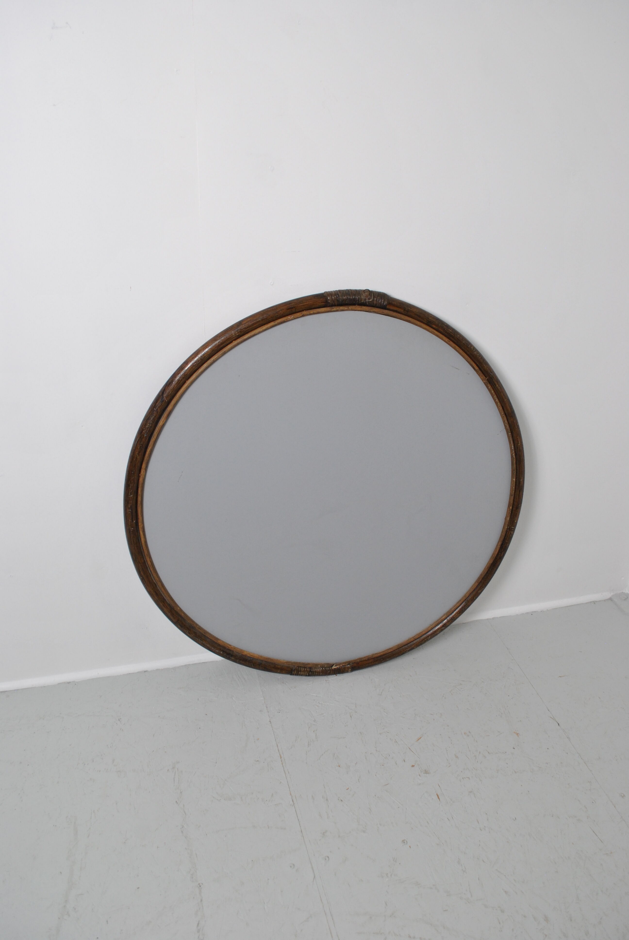 Large rattan mirror 96 cm