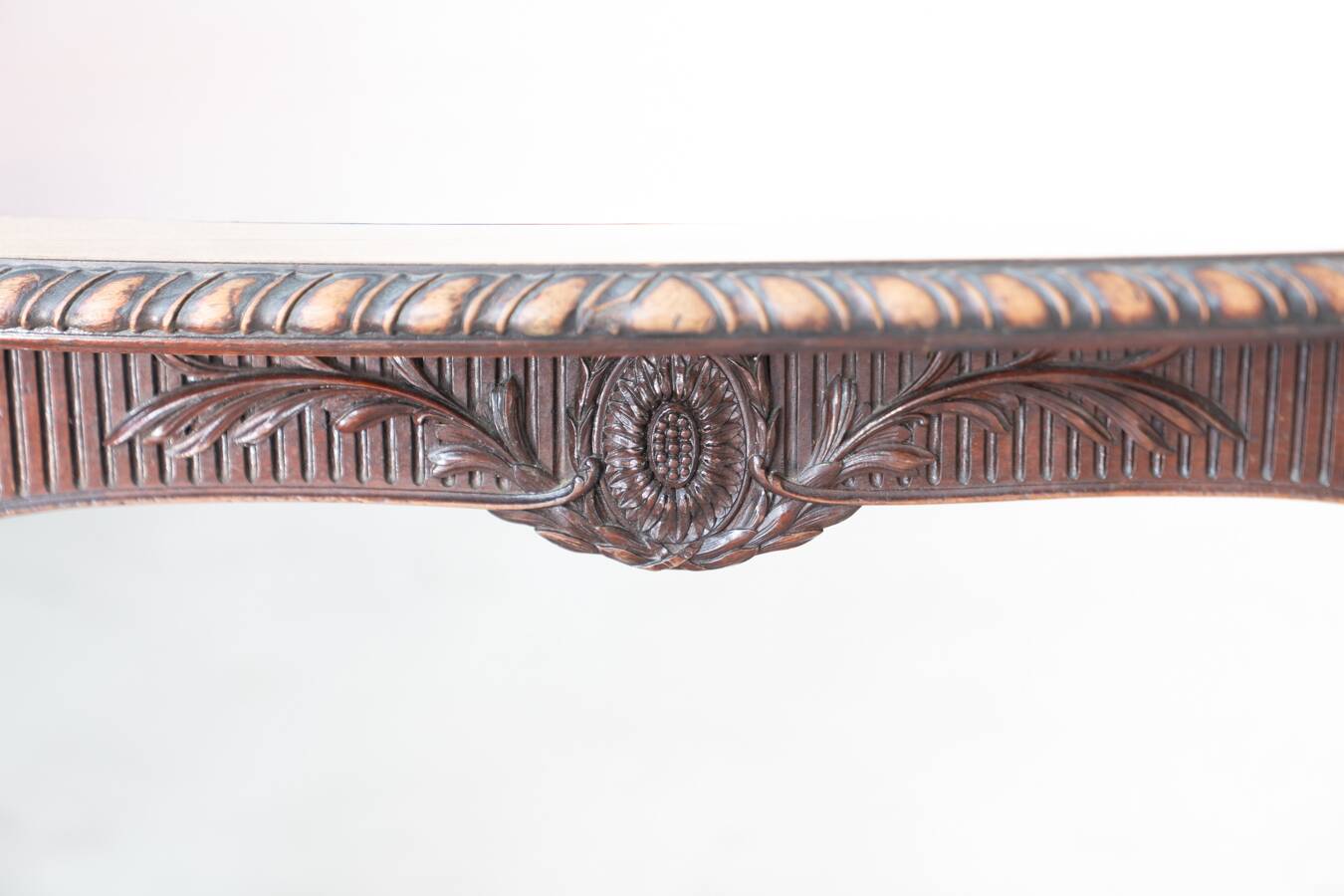 Late 19th/Early 20th Century Edwardian Desk with Lion Paw Feet