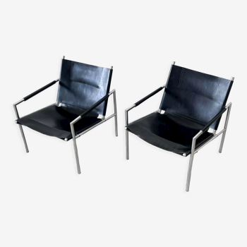 Paire de fauteuils SZ01 par Martin Visser