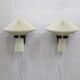 Pair original Le Klint 204 “Mushroom” lamps, designed by Vilhelm Wohlert