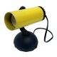 Yellow lamp, wall lamp POLAM PIŁA Type 12, Poland 1970s.