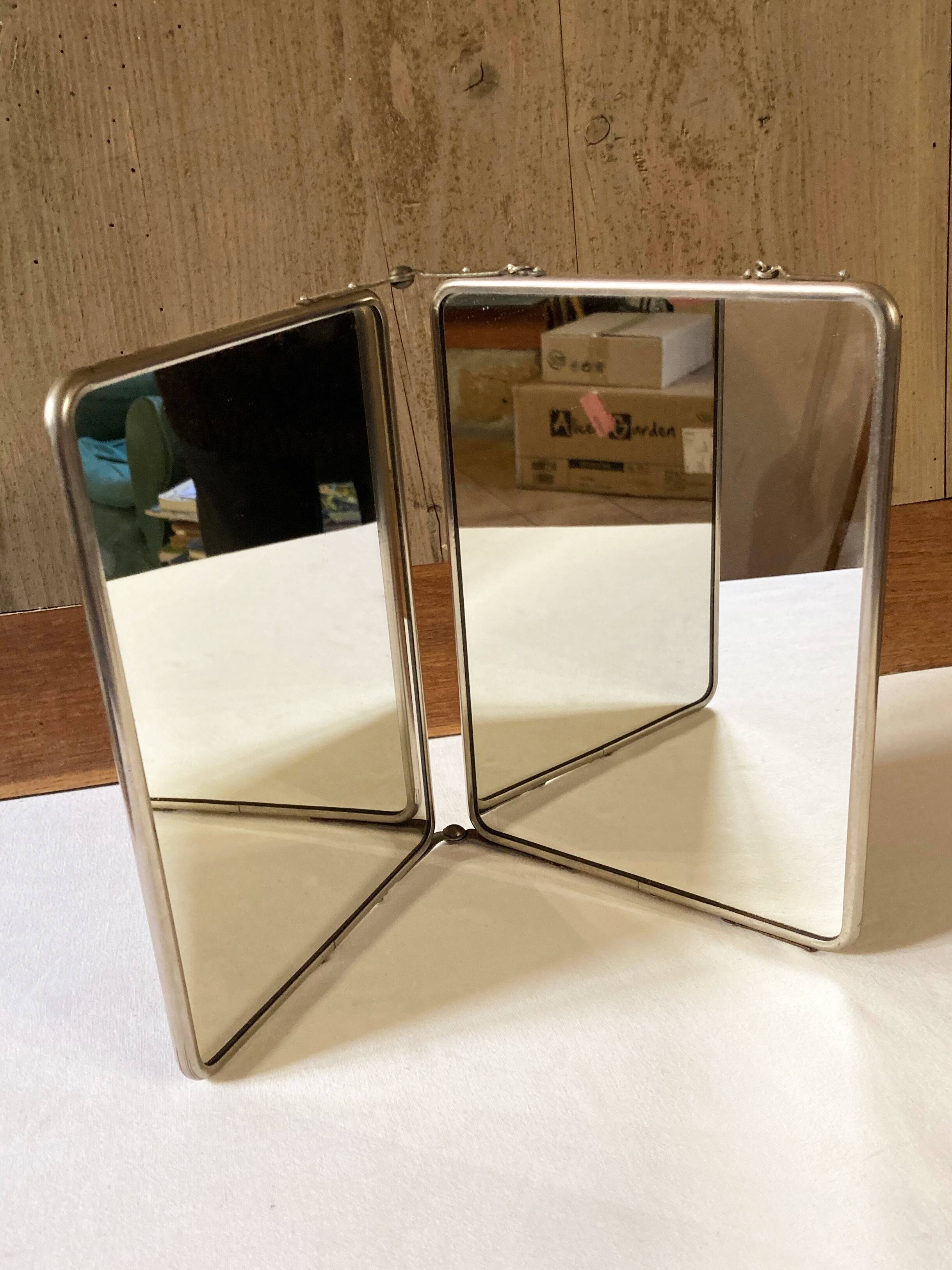 Miroir de barbier dyptique