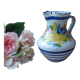 Pitcher ceramic decoration hand-painted vintage