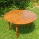 Folding wooden round table – Ø 115 cm