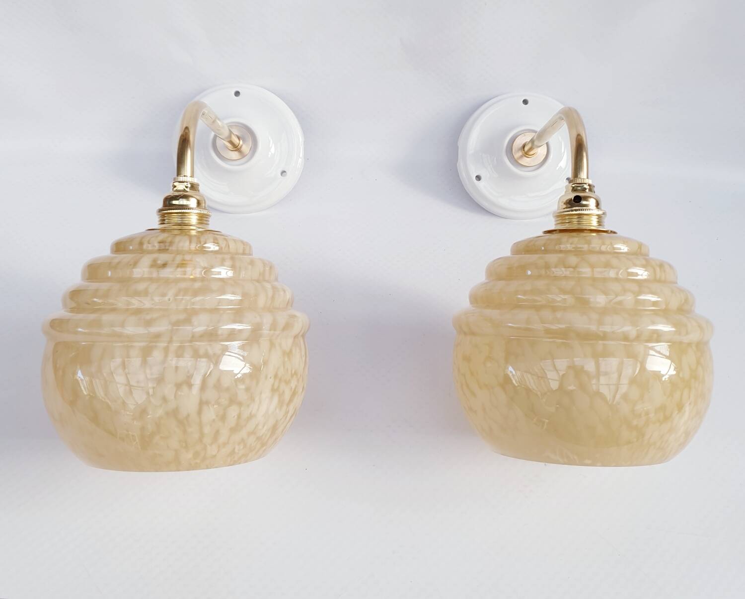 Clichy glass wall lights