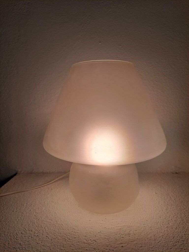 Vintage Italian Designer  Mushroom Lamp by Gielle Lampadari Brescia.