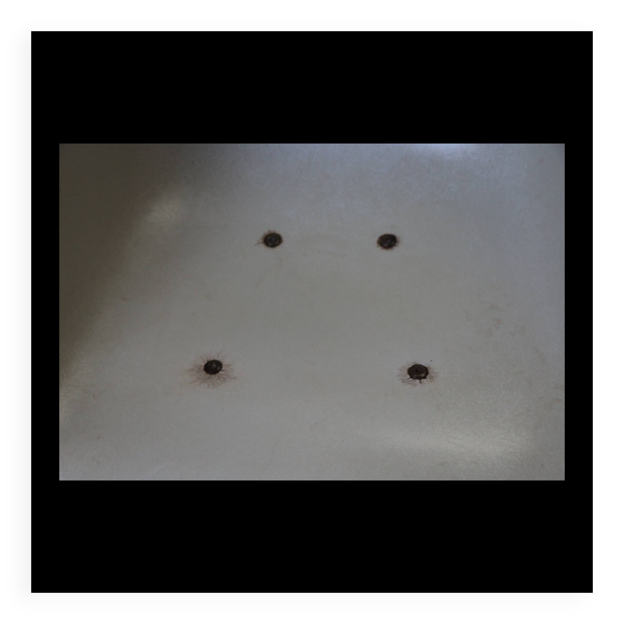 Herman Miller EAMES white shell armchair