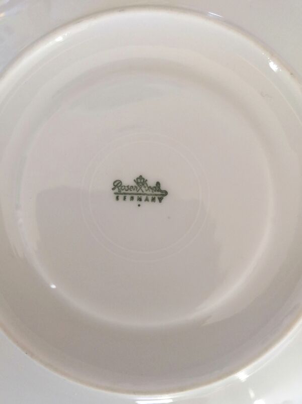 Service à café Rosenthal 2000, décor de soie par Raymond Loewy et Latham design années 50