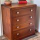 Art deco oak chest of drawers