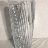 Old vase glass of cristal d'arques made in France decoration vintage