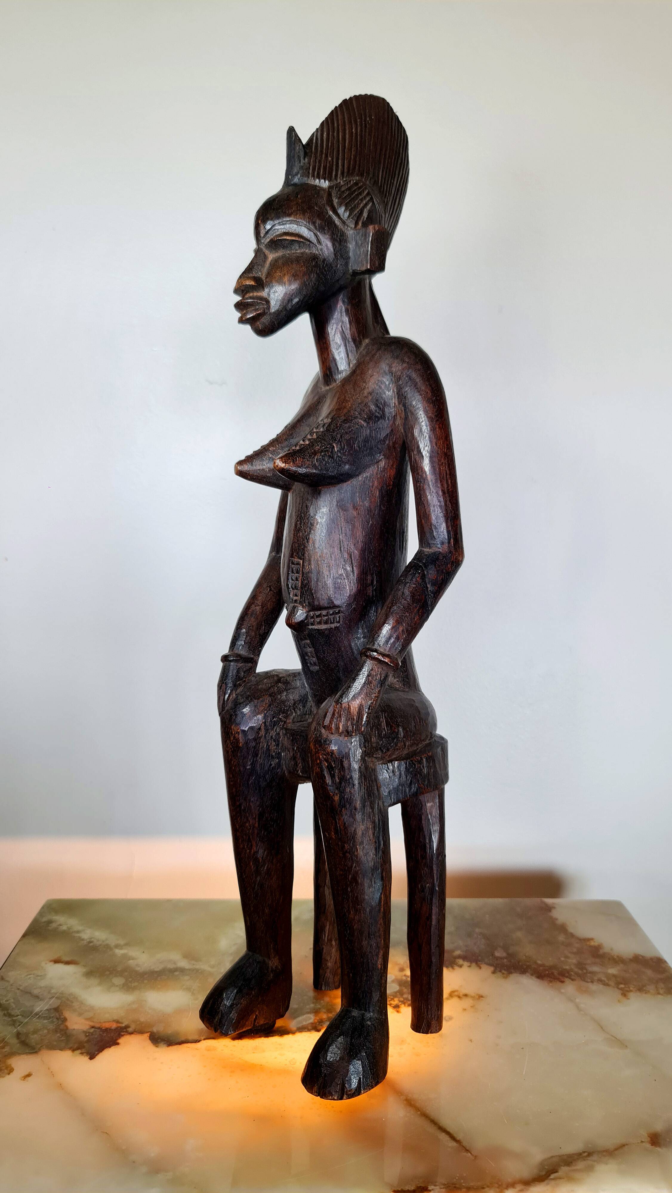 Senufo statue, H: 52 cm