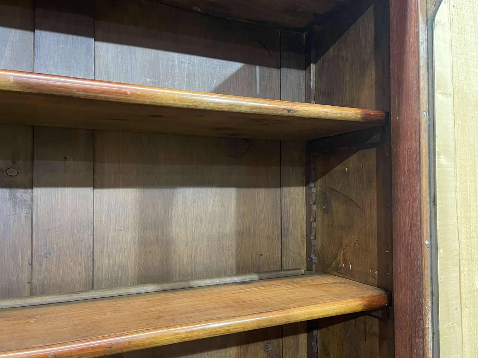 19th century Victorian 2-body bookcase in mahogany