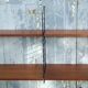 Vintage modular shelf in teak veneer and black metal, Nisse Strinning, 60s