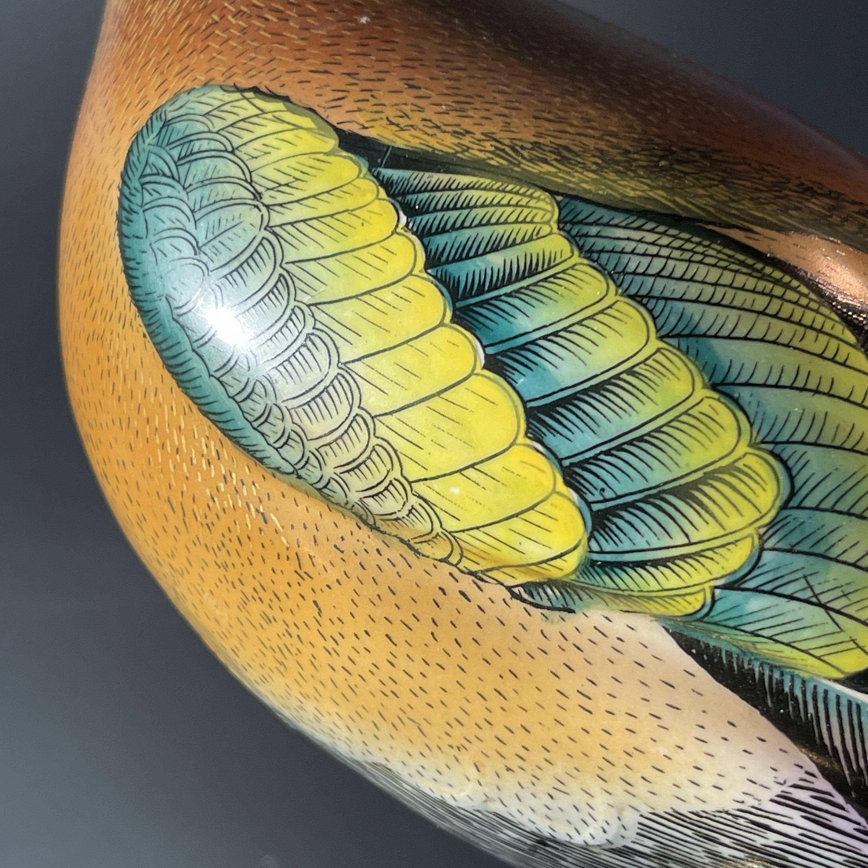 sculpture figurine polychrome porcelain & gilded bronze, Hollywood Regency,