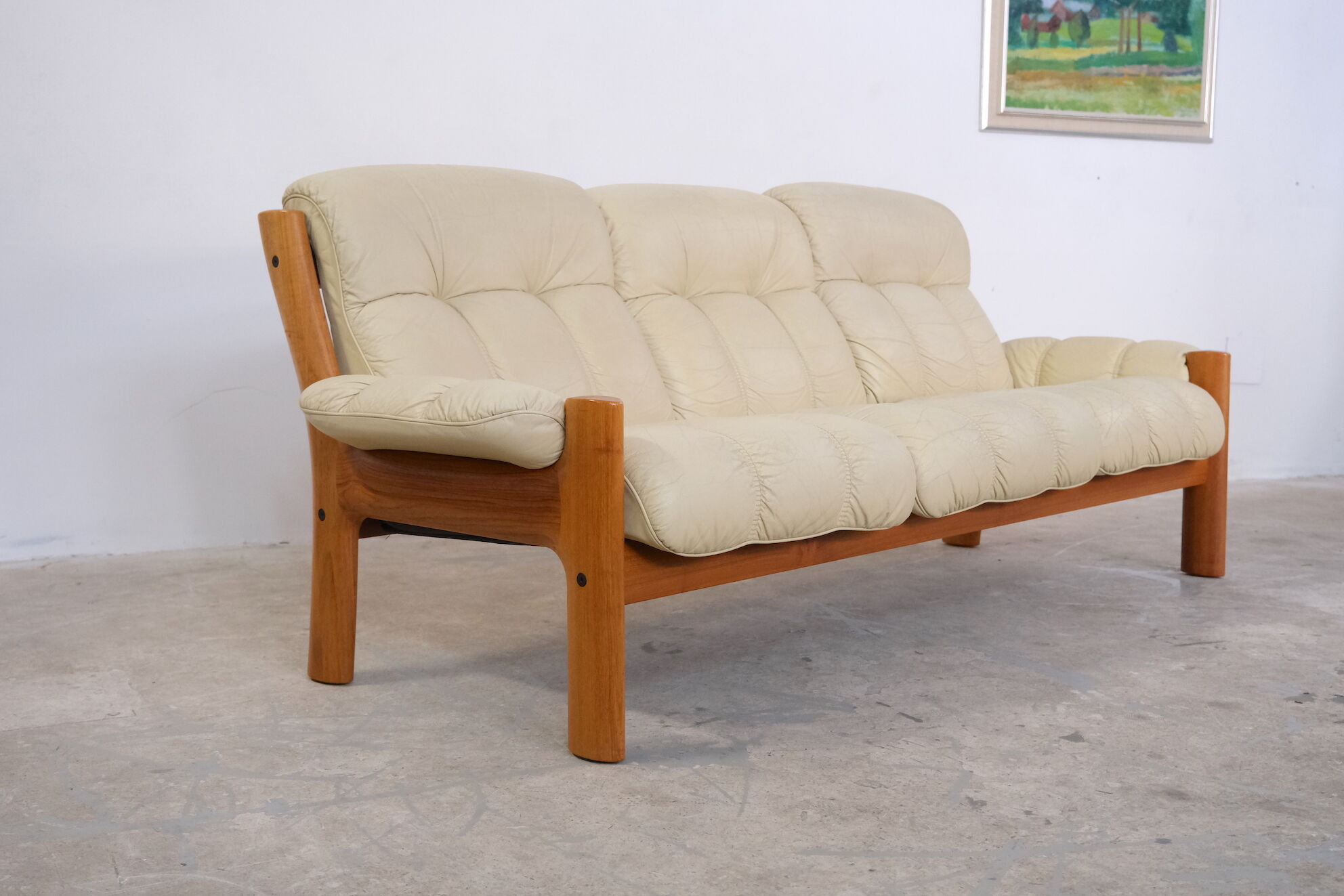 Leather Living Room Set model Montana by Ekornes, 1970's