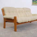 Leather Living Room Set model Montana by Ekornes, 1970's