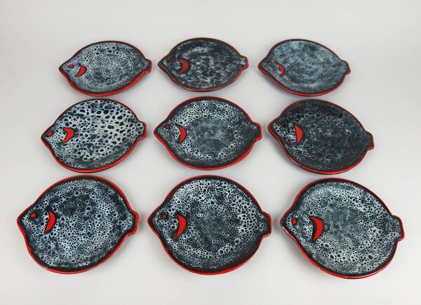 Service à poisson par Luc Vallauris