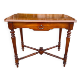 Small louis xiii style mahogany writing table, 19th century
