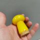 Two Holmegaard ‘Palet’ salt and pepper shakers. Michael Bang, yellow 1960s
