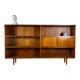 Bibliothèque Clausen & Son vintage en teck avec portes en verre, Danemark 1960