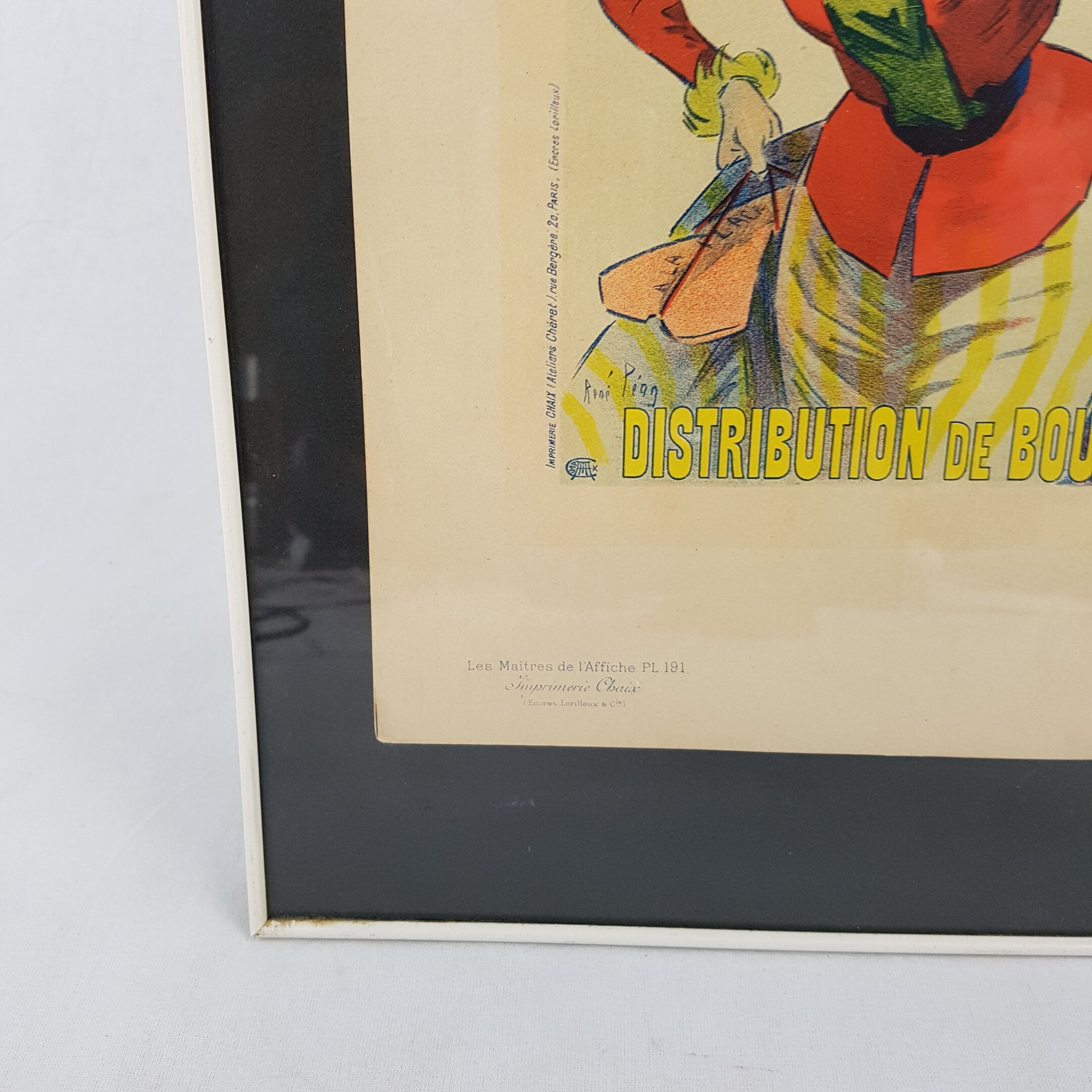 Old lithograph framed Place de Clichy