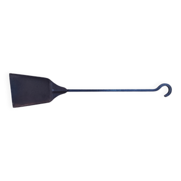 Fireplace ash shovel in wrought iron