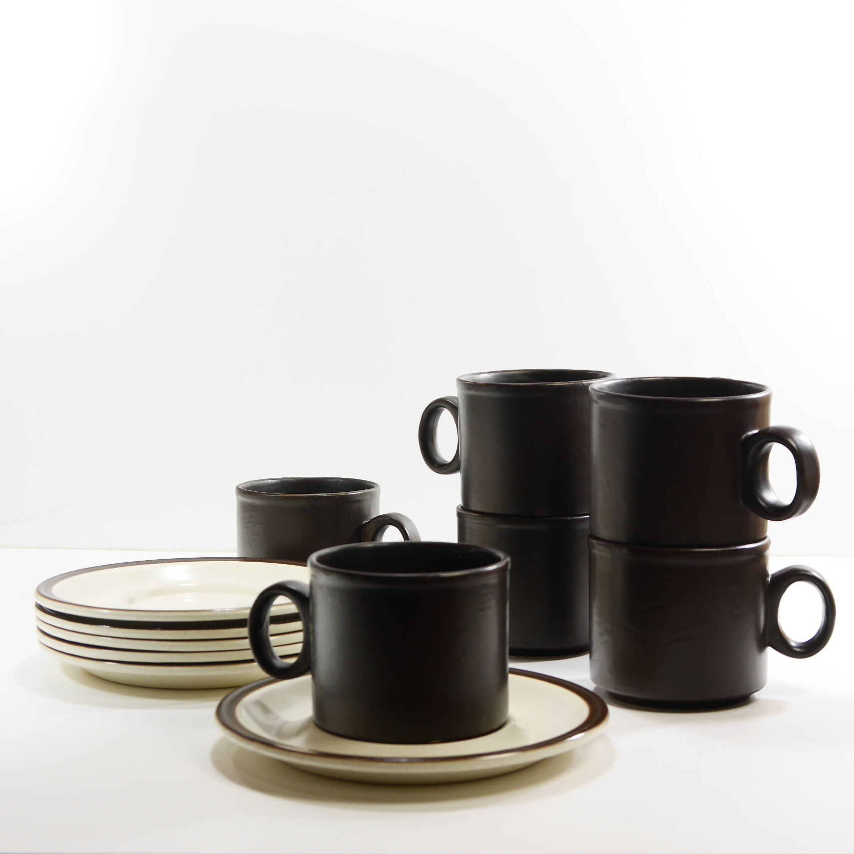 The 1970s Staffordshire coffee service
