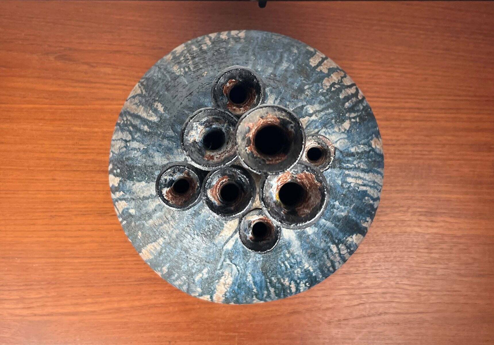 Large Fireplace Vase Studio in Brutalist Mid-Century Ceramic by Gerhard Liebenthron, 1974