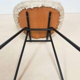 Pair of vintage furry chairs