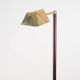 Lampadaire en laiton et bois