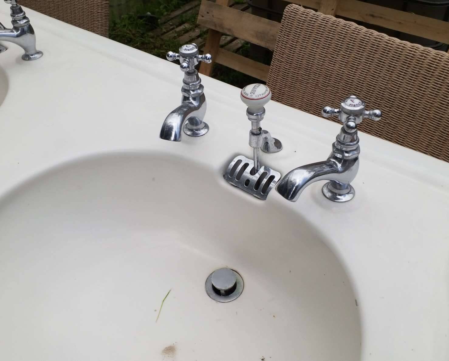 Old washbasins