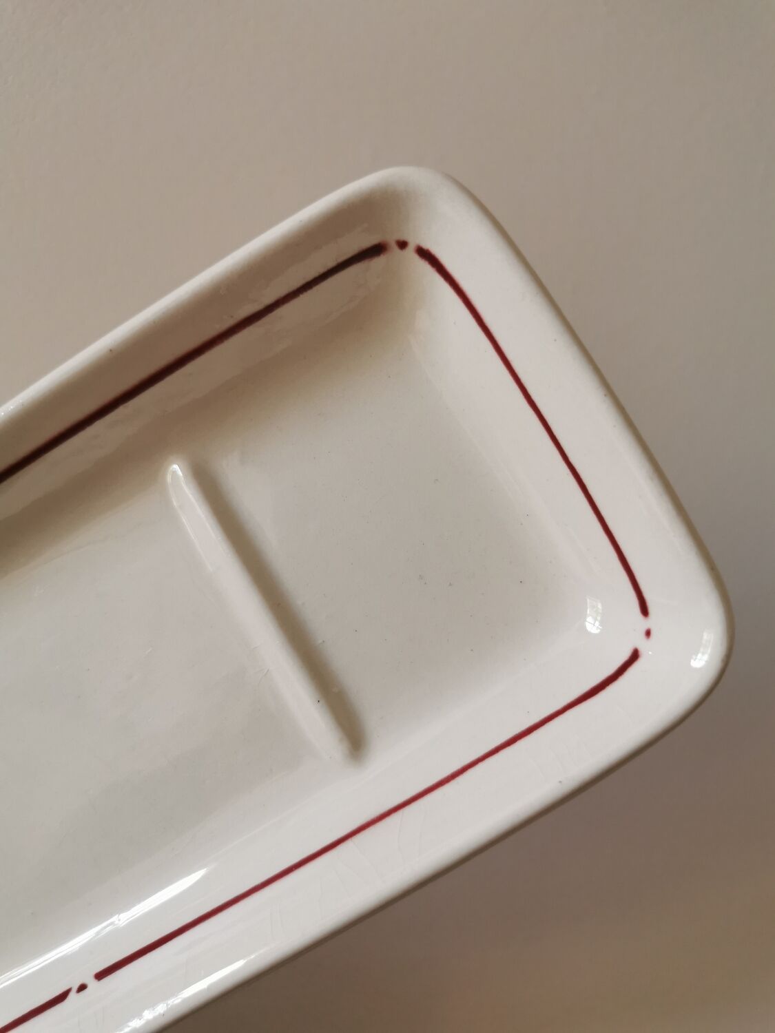 Vintage comb holder Sarreguemines