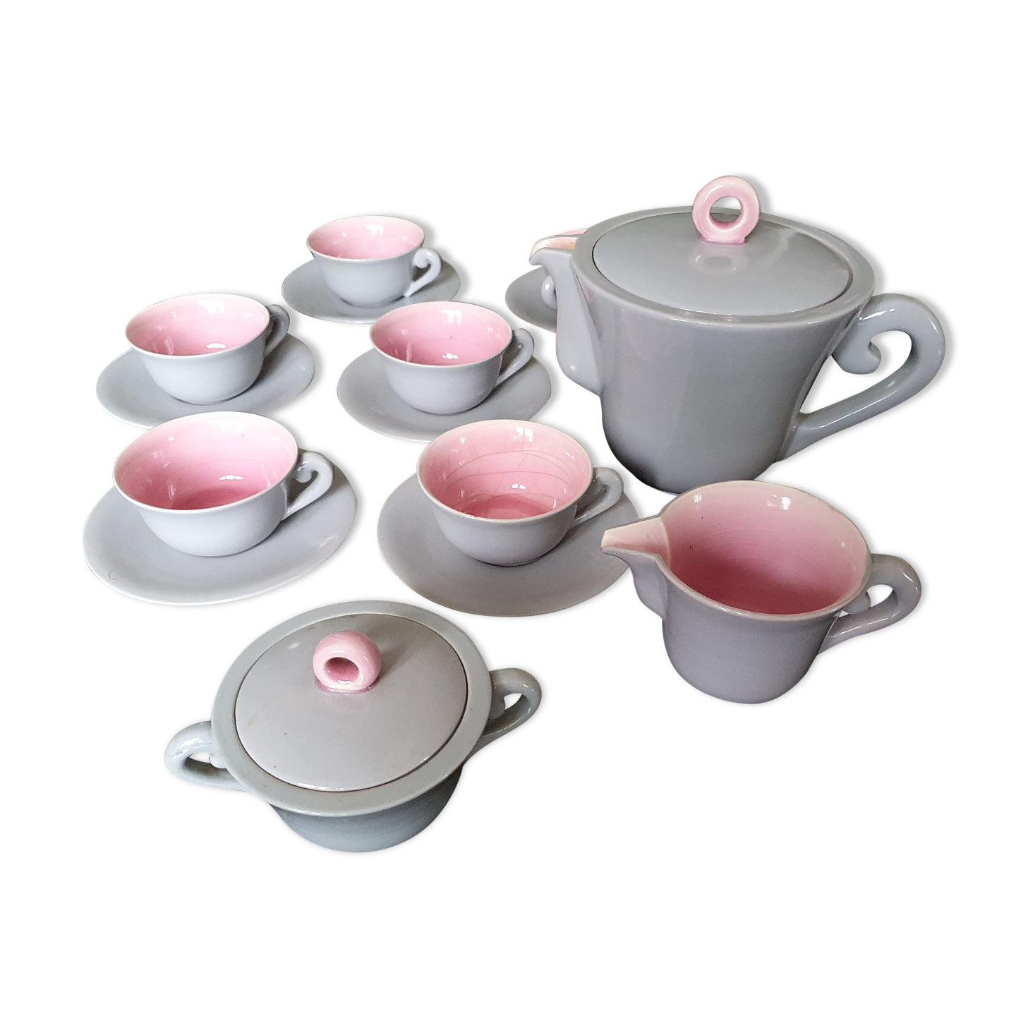 Tea service Keramos Sèvres