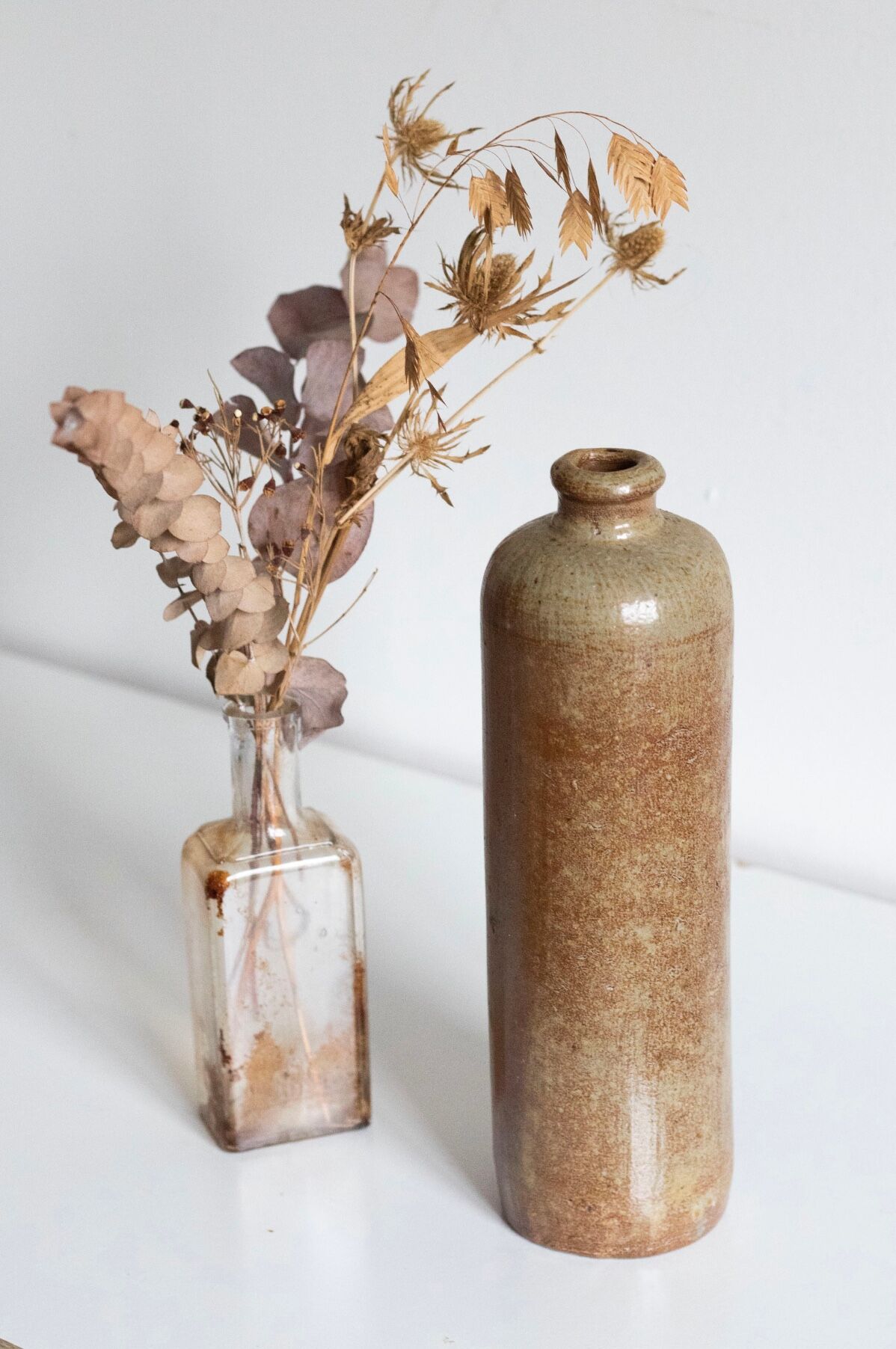 Old stoneware bottle